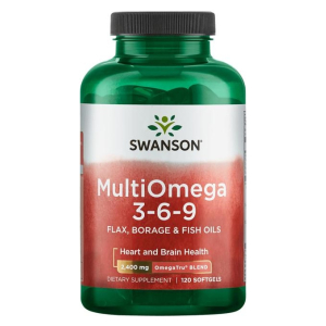 MultiOmega 3-6-9 - Flax & Borage & Fish Oils - 120 softgels