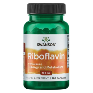 Riboflavin Vitamin B-2, 100mg - 100 caps