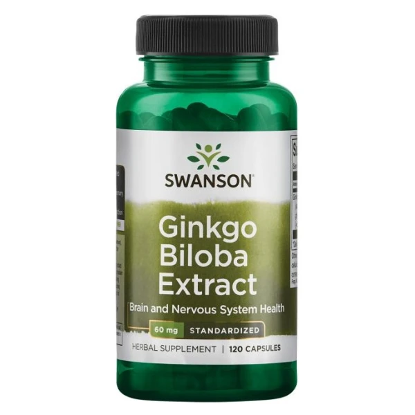 Ginkgo Biloba Extract 24%, 60mg - 120 caps