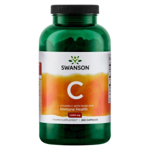 Vitamin C with Rose Hips Extract, 1000mg - 250 caps