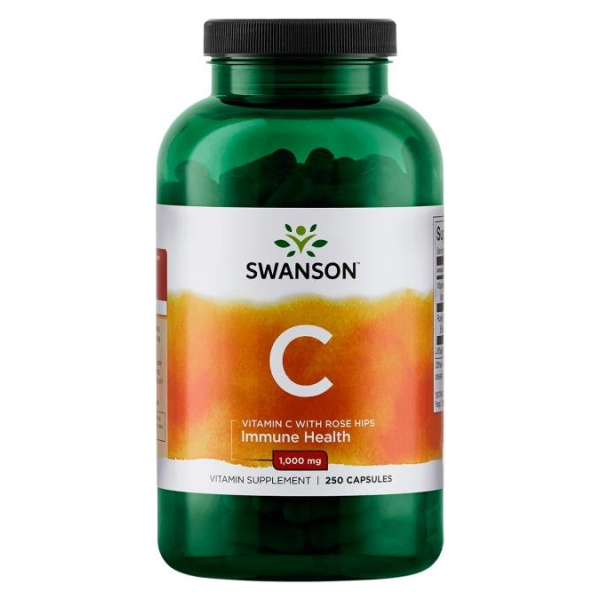 Vitamin C with Rose Hips Extract, 1000mg - 250 caps