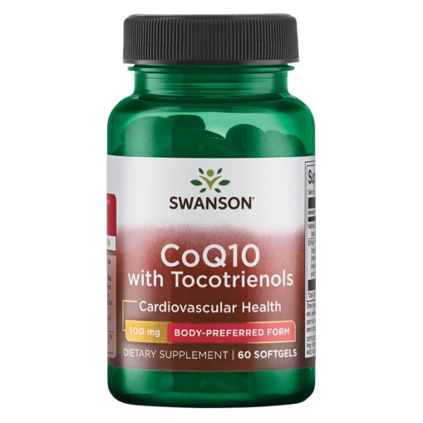 CoQ10 with 10mg Tocotrienols, 100mg - 60 softgels