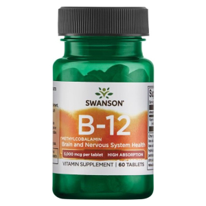 Vitamin B-12 Methylcobalamin, 5000mcg High Absorption - 60 tabs