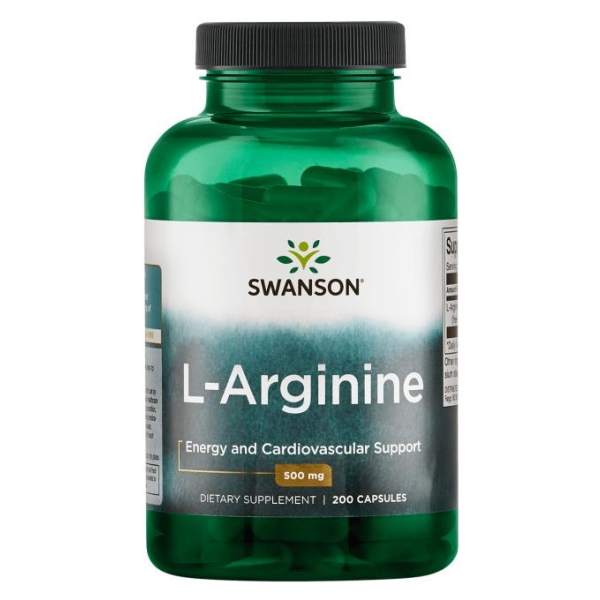 L-Arginine, 500mg - 200 caps