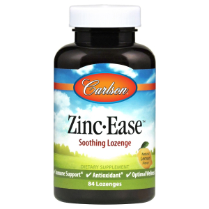 Zinc Ease, Natural Lemon - 84 lozenges