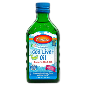 Kid's Cod Liver Oil, 550mg Bubble Gum - 250 ml.