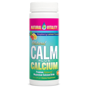 Natural Calm Plus Calcium, Raspberry Lemon - 226g