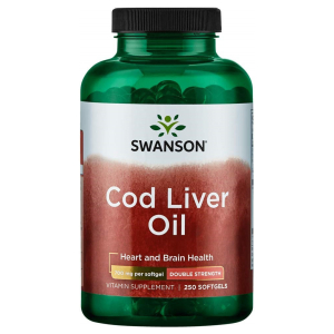 Cod Liver Oil, 700mg Double-Strength - 250 softgels