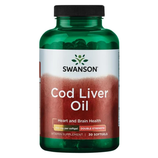Cod Liver Oil, 700mg Double-Strength - 30 softgels