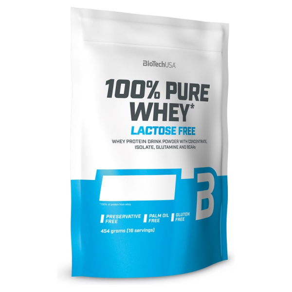 100% Pure Whey Lactose Free, Chocolate - 454g