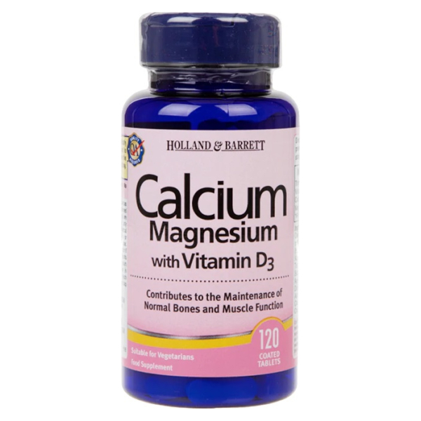 Calcium and Magnesium with Vitamin D3 - 120 tablets