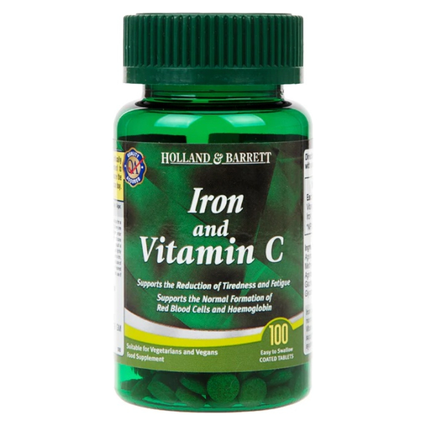 Iron & Vitamin C - 100 tablets