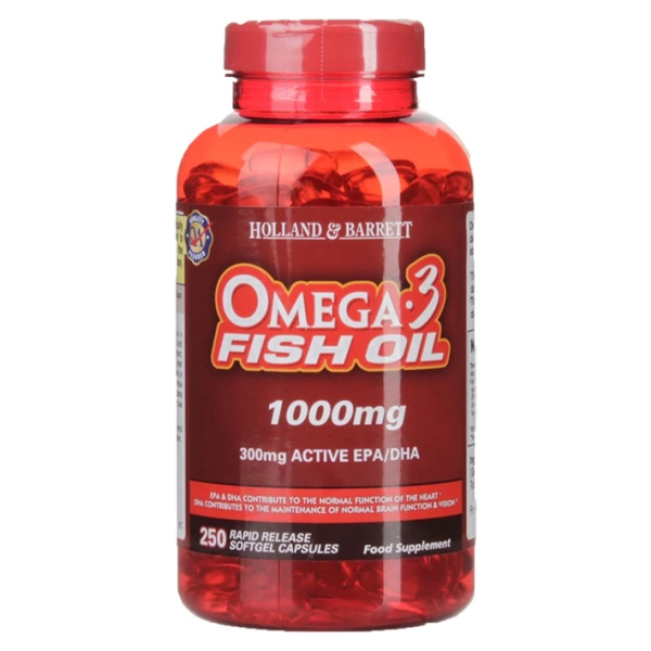 Omega 3 Fish Oil, 1000mg - 250 caps