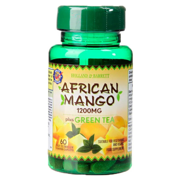 African Mango with Green Tea, 1200mg - 60 caplets