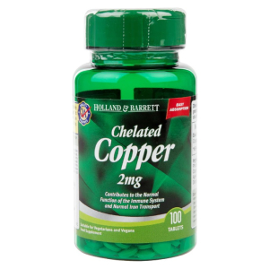 Chelated Copper, 2mg - 100 tablets