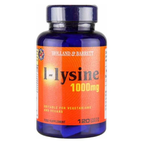 L-Lysine, 1000mg - 120 caplets