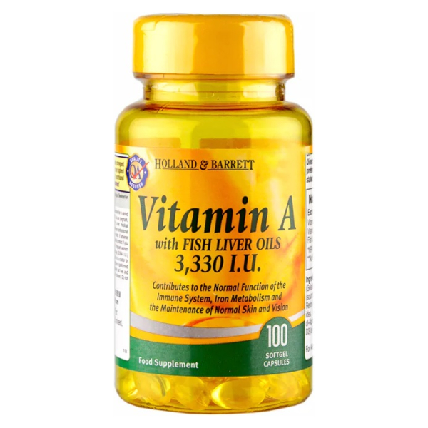 Vitamin A, 3300 IU - 100 softgels
