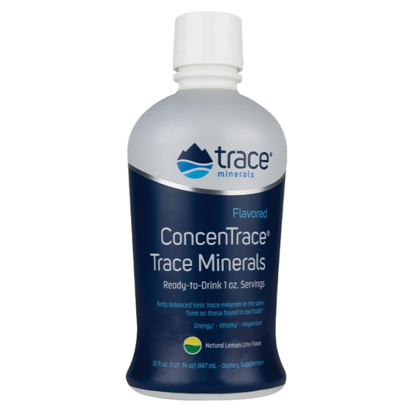 ConcenTrace Trace Mineral Flavored, Lemon Lime - 887 ml.