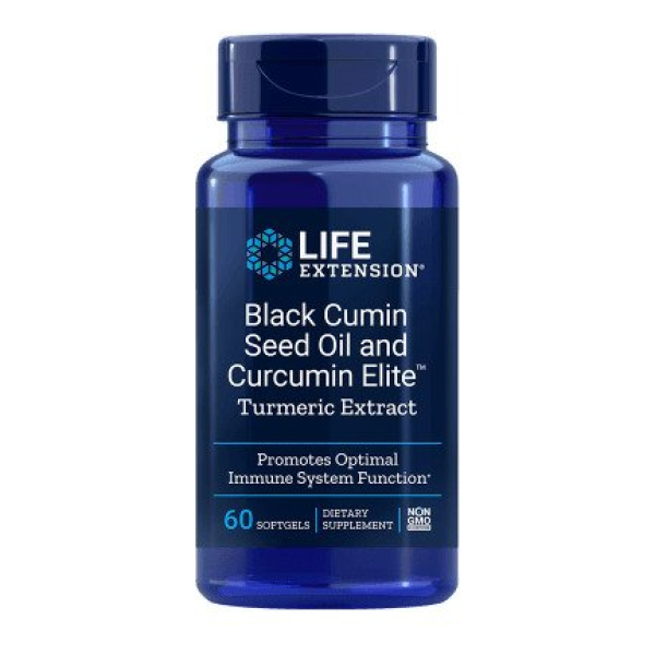 Black Cumin Seed Oil and Curcumin Elite Turmeric Extract - 60 softgels