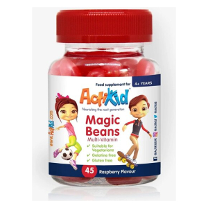 Magic Beans Multi-Vitamin, Raspberry - 45 gummies