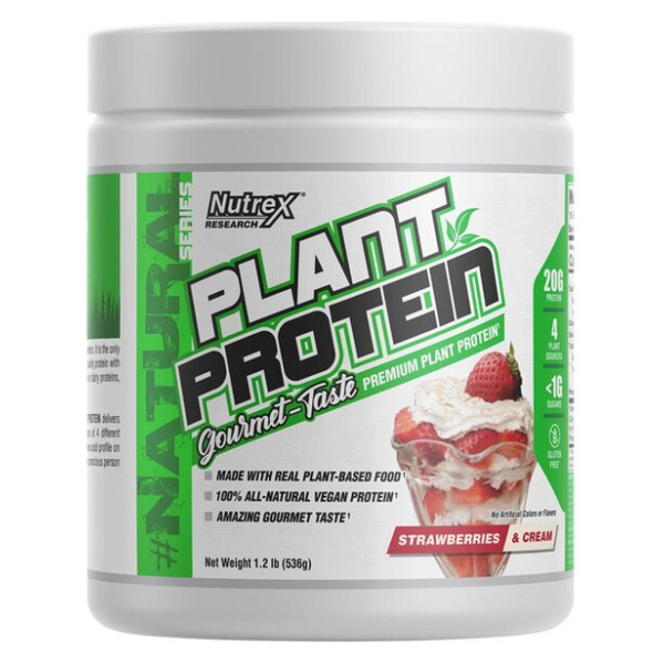 Plant Protein, Strawberries & Cream - 536g