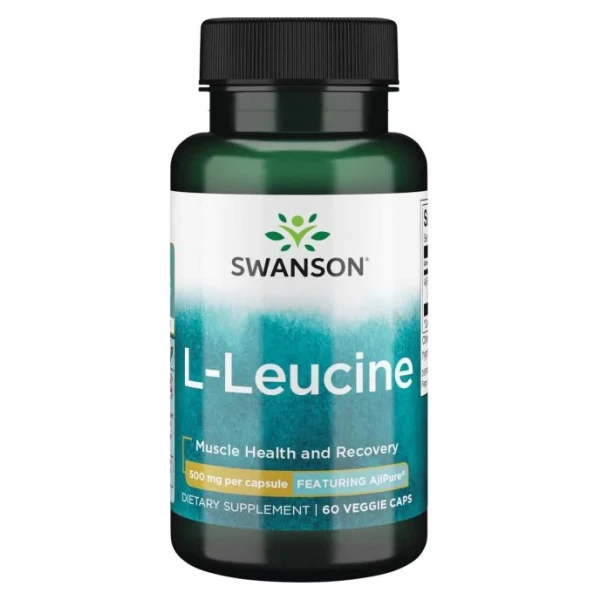 AjiPure L-Leucine, 500mg - 60 vcaps