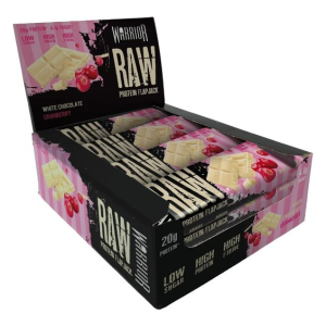 Raw Protein Flapjack, White Chocolate Cranberry - 12 bars