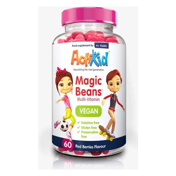Magic Beans Multi-Vitamin - Vegan, Red Berries - 60 beans