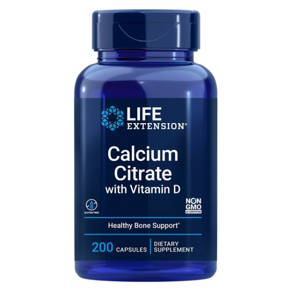 Calcium Citrate with Vitamin D - 200 vcaps