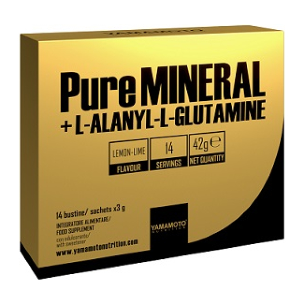 PureMineral + L-Alanyl-L-Glutamine, Lemon Lime - 14 x 3g