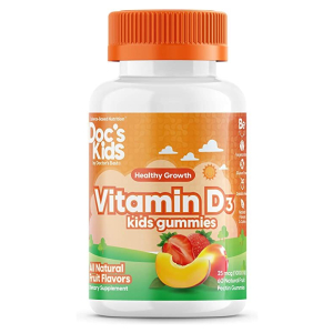 Vitamin D3 Kid's Gummies, Fruit Flavours - 60 gummies