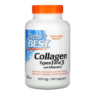 Collagen Types 1 and 3 with Vitamin C, 500mg - 240 caps