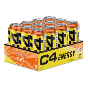 C4 Explosive Energy Drink, Orange Slice - 12 x 500 ml.