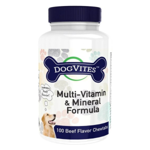 Multi-Vitamin & Mineral Formula For Dogs, Beef Flavour - 100 chewtabs
