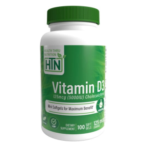 Vitamin D3, 5000IU - 100 softgels
