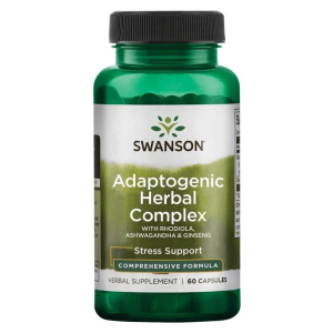 Adaptogenic Herbal Complex with Rhodiola, Ashwagandha & Ginseng - 60 caps