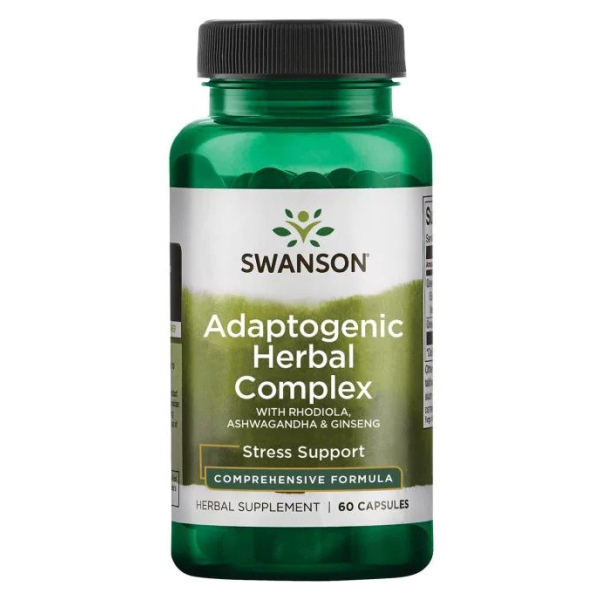 Adaptogenic Herbal Complex with Rhodiola, Ashwagandha & Ginseng - 60 caps