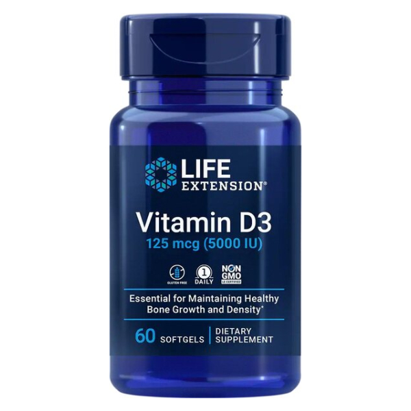 Vitamin D3, 5000IU - 60 softgels