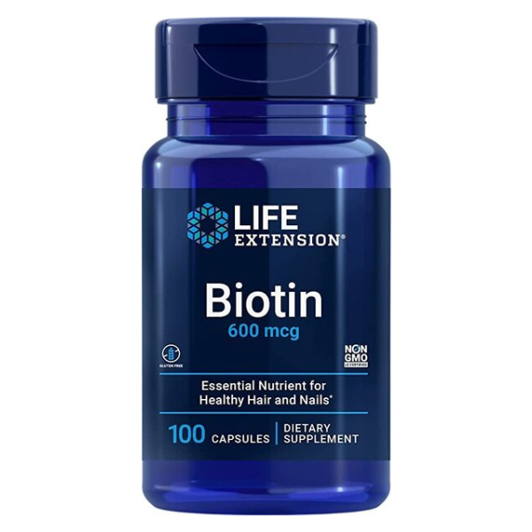 Biotin, 600mcg - 100 caps