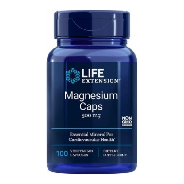Magnesium Caps, 500mg - 100 vcaps