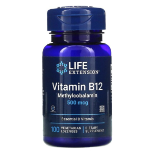 Vitamin B12 Methylcobalamin, 500mcg - 100 vegetarian lozenges