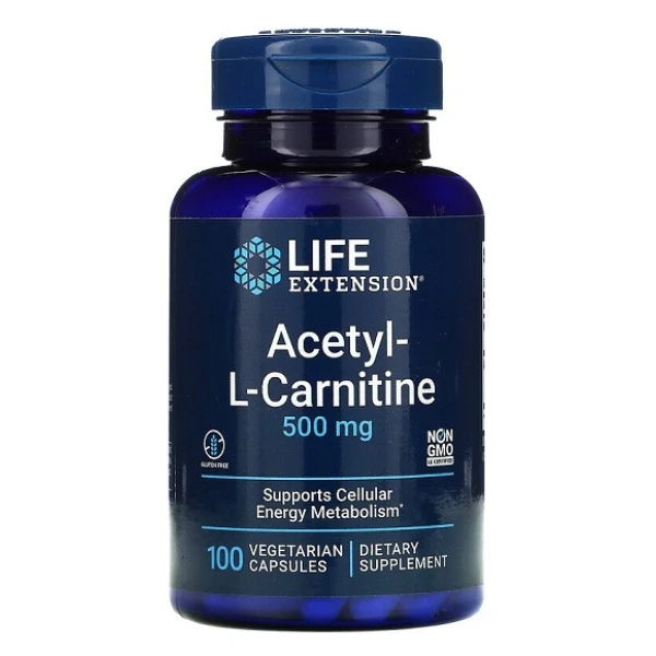 Acetyl-L-Carnitine, 500mg - 100 vcaps