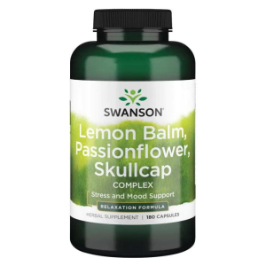 Lemon Balm, Passionflower, Skullcap Complex - 180 caps