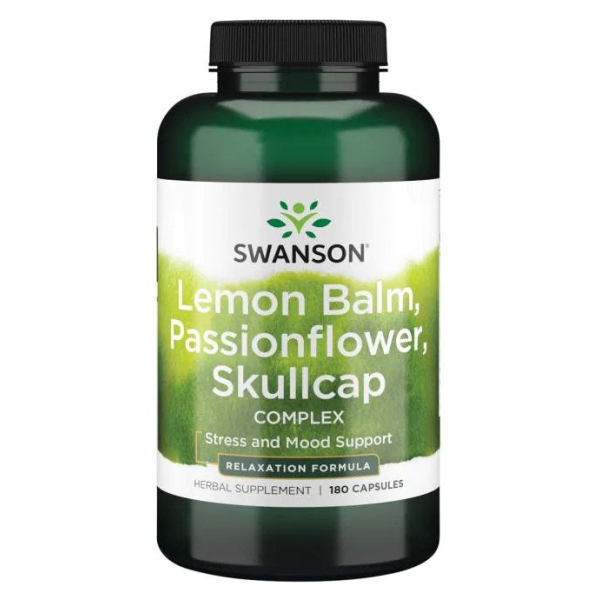 Lemon Balm, Passionflower, Skullcap Complex - 180 caps