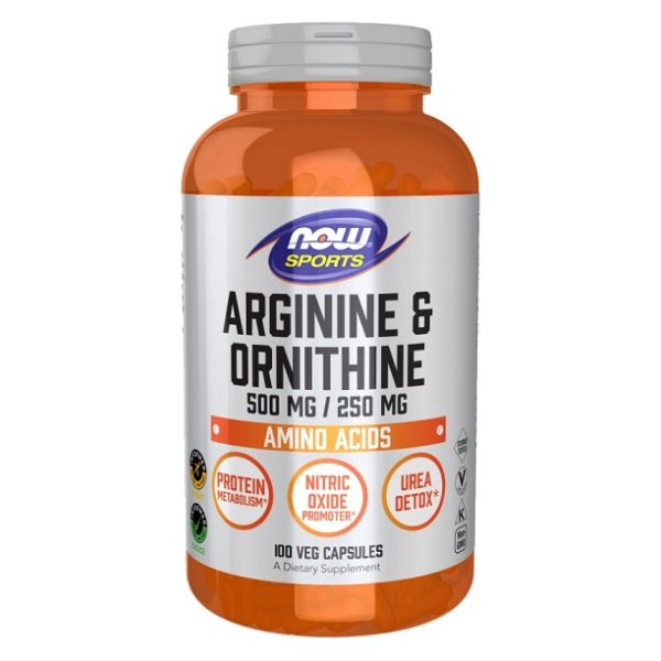 Arginine & Ornithine, 500/250 - 100 vcaps