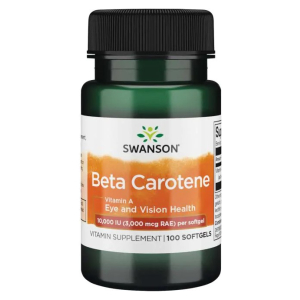 Beta-Carotene (Vitamin A), 10 000 IU - 100 softgels