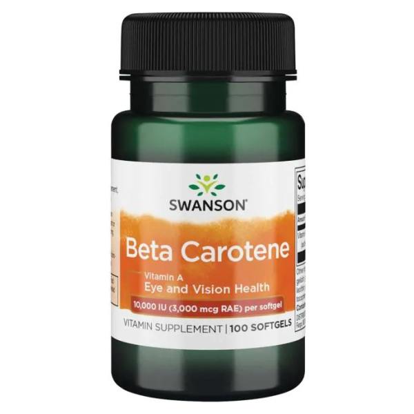 Beta-Carotene (Vitamin A), 10 000 IU - 100 softgels