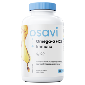Omega-3 + D3 Immuno, Lemon - 180 softgels