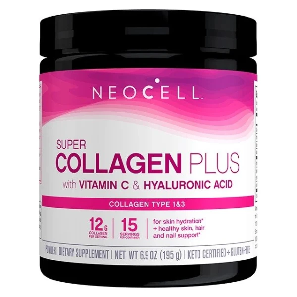 Super Collagen Plus with Vitamin C & Hyaluronic Acid - 195g