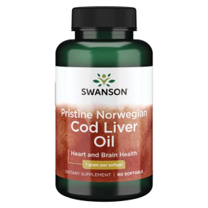 Pristine Norwegian Cod Liver Oil, 1000mg - 60 softgels